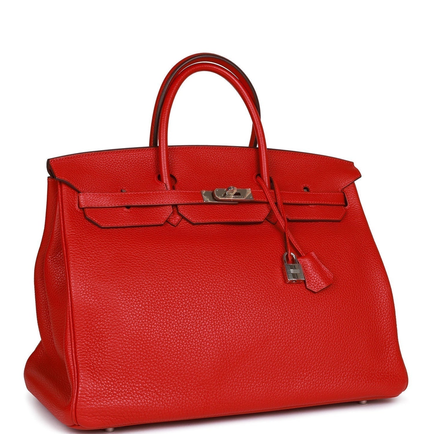 Top Quality Hermes Birkin 40 Rouge Casaque Togo Palladium Hardware