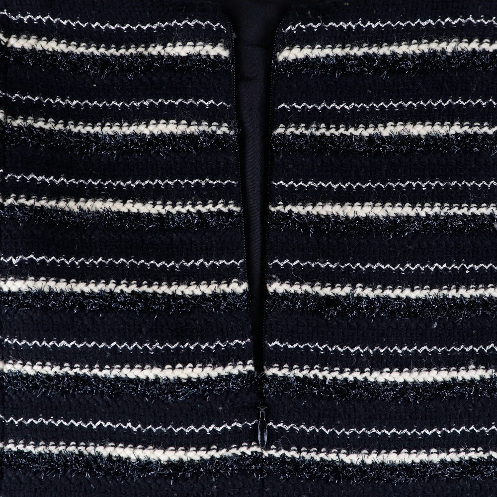 CHANEL skirt P19873V11554 tweed black flare skirt Women 38 Used