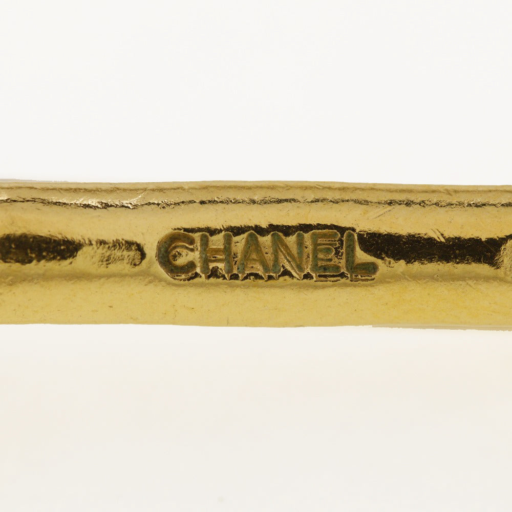 CHANEL Necklace Plated Gold gold vintage Round logo Women Used