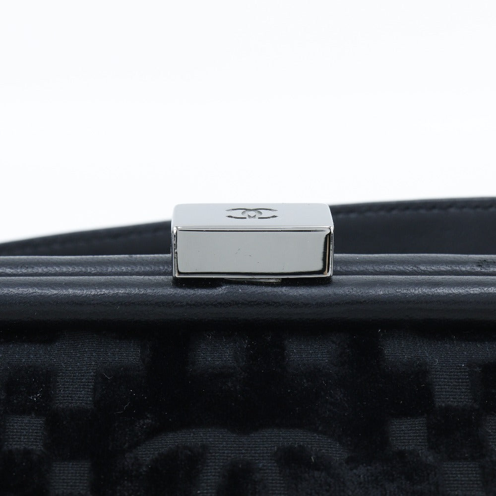 CHANEL Shoulder Bag A33096 Velor black Gamaguchi 2WAY COCO Mark ChainShoulder Women Used