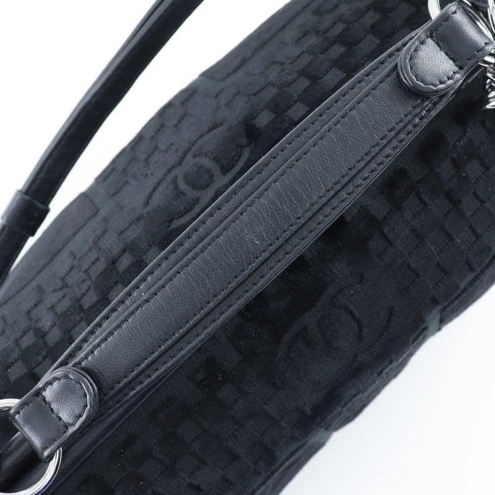 CHANEL Shoulder Bag A33096 Velor black Gamaguchi 2WAY COCO Mark ChainShoulder Women Used