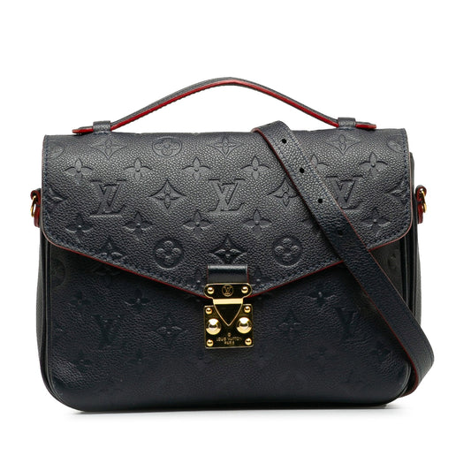 Blue Louis Vuitton Monogram Empreinte Pochette Metis