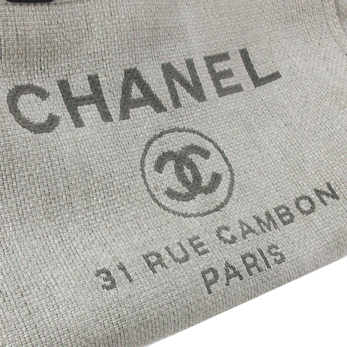 Chanel Small Deauville Tote Bag Gray