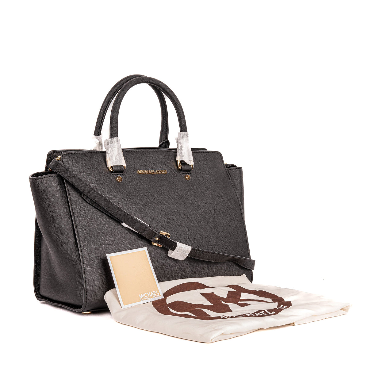 Selma Medium Black Satchel