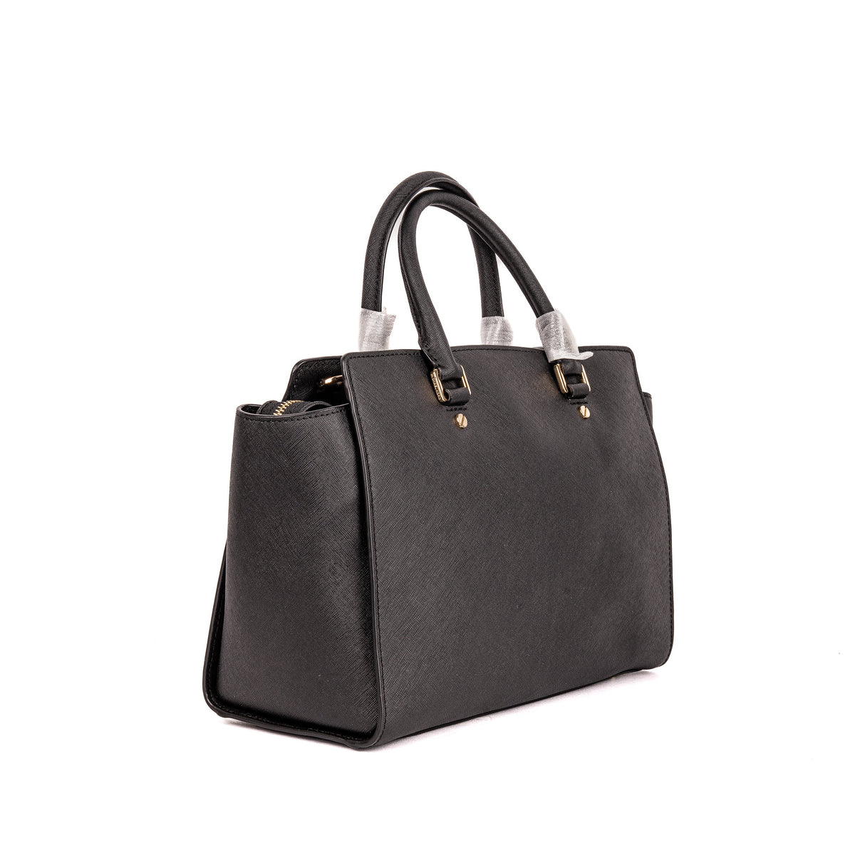 Selma Medium Black Satchel