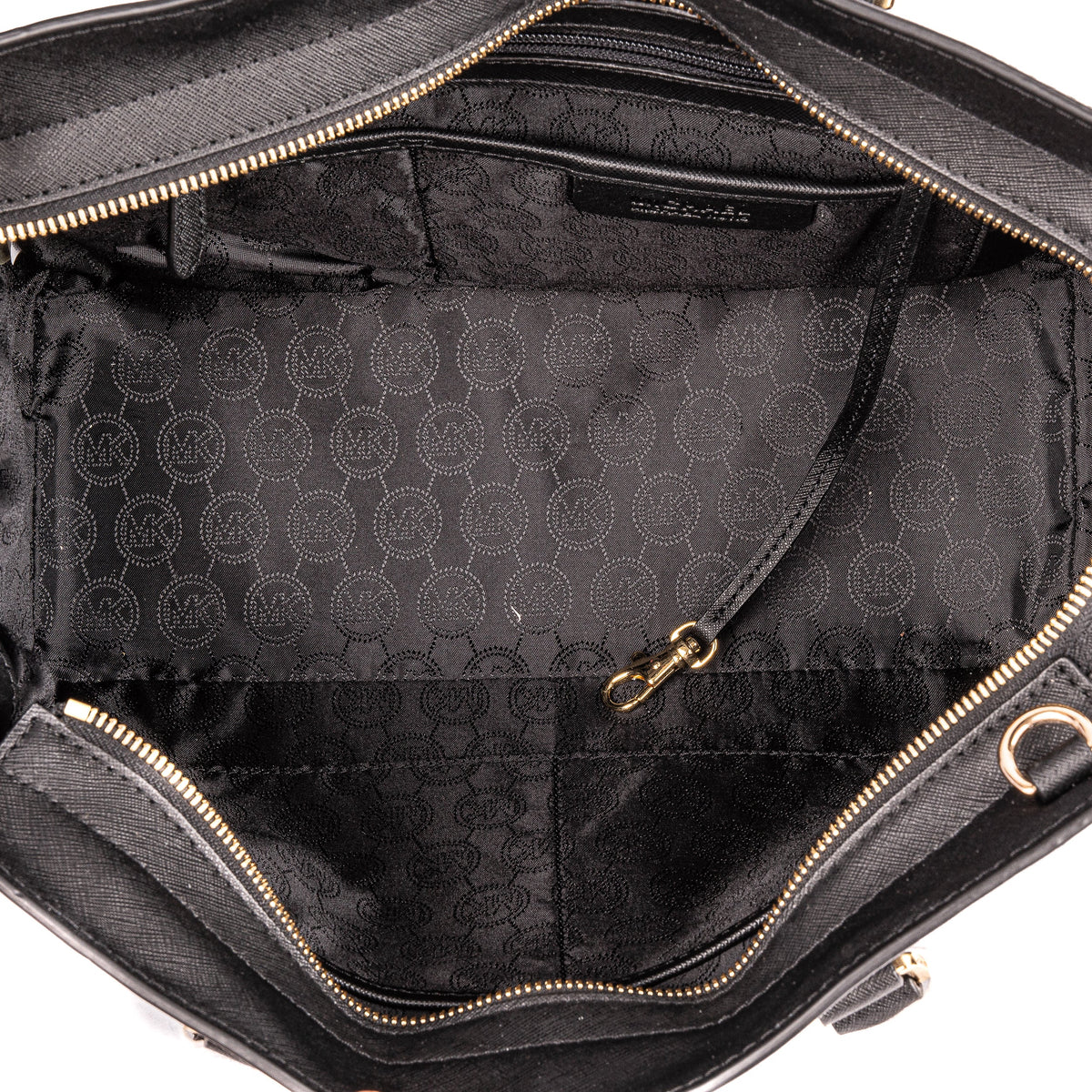 Selma Medium Black Satchel