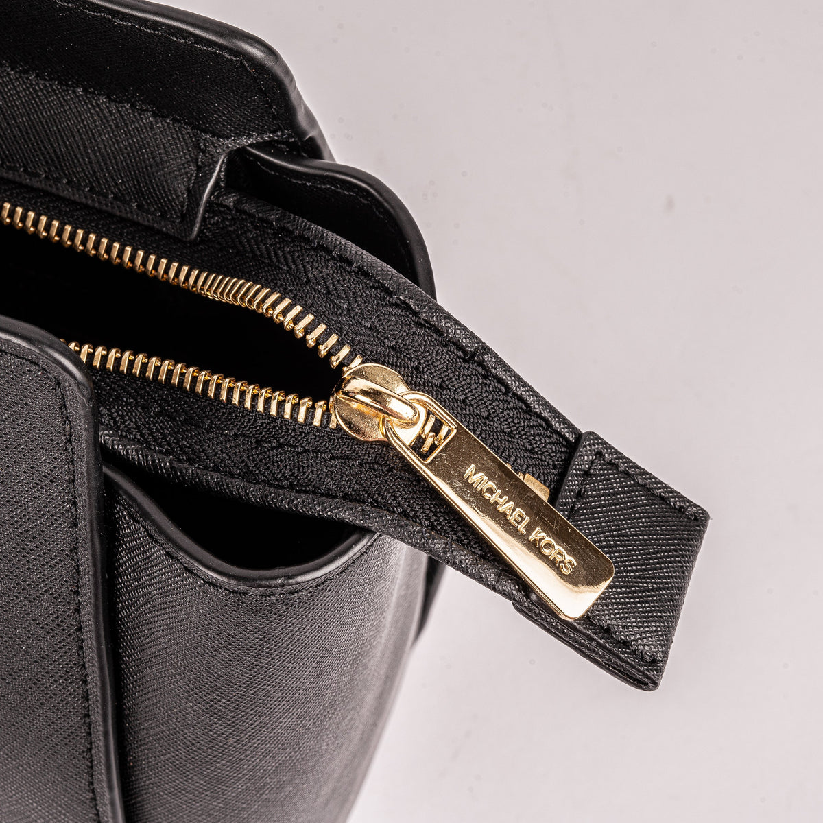 Selma Medium Black Satchel