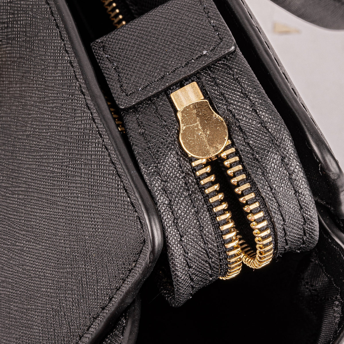 Selma Medium Black Satchel