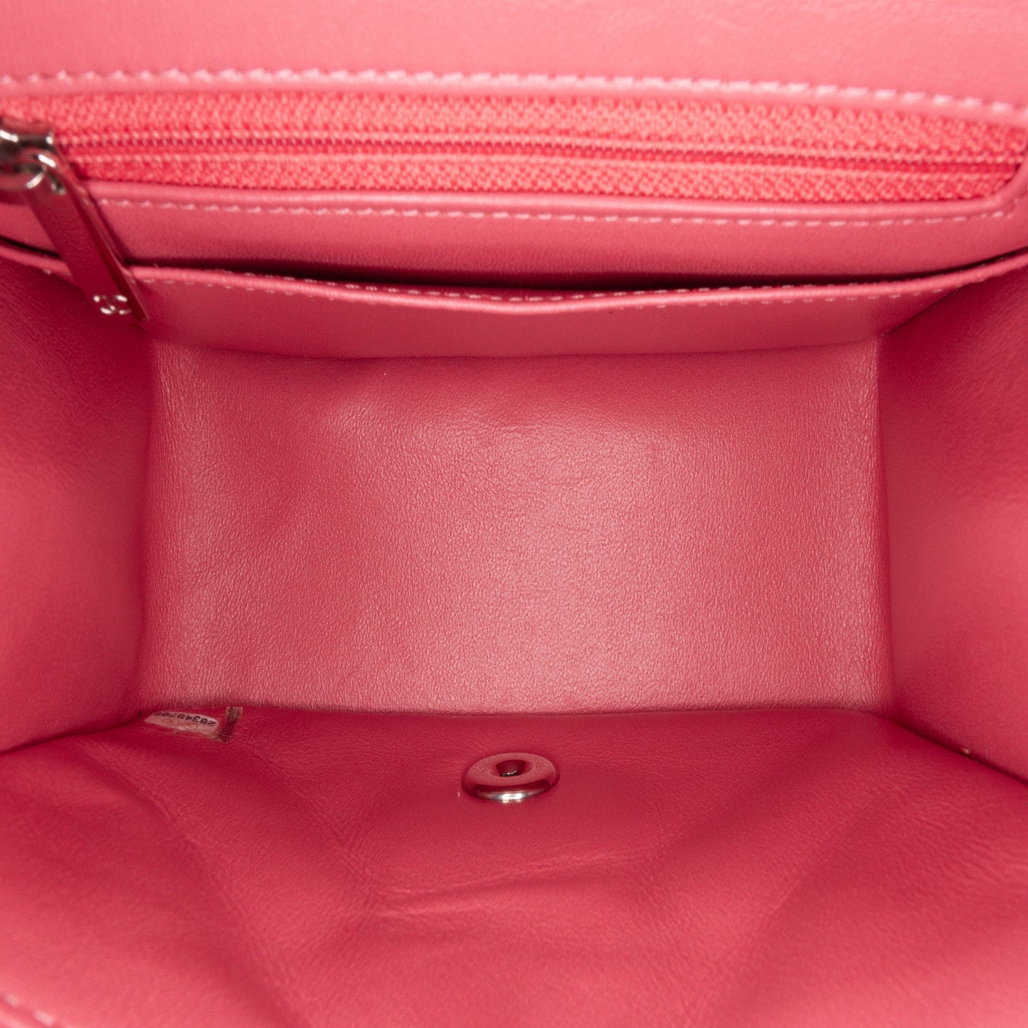 Pink Chanel Mini Square Classic Lambskin Single Flap Crossbody Bag