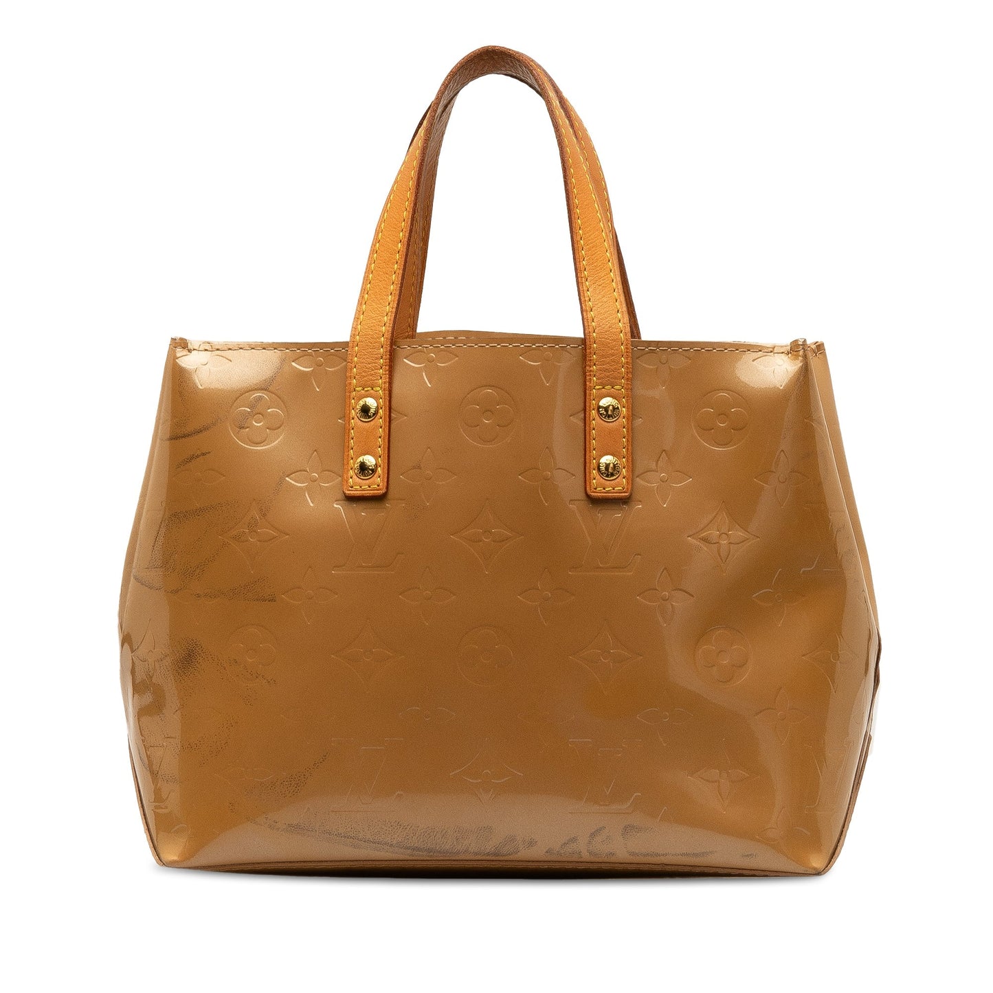 Brown Louis Vuitton Monogram Vernis Reade PM HandBag