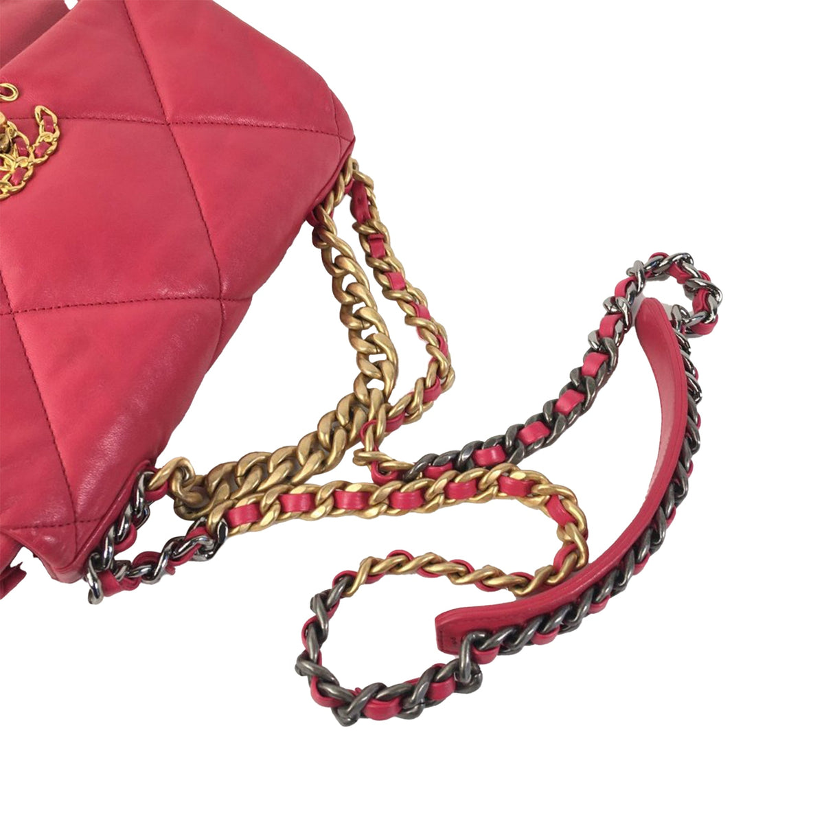 Pink Chanel Medium Lambskin 19 Flap Satchel