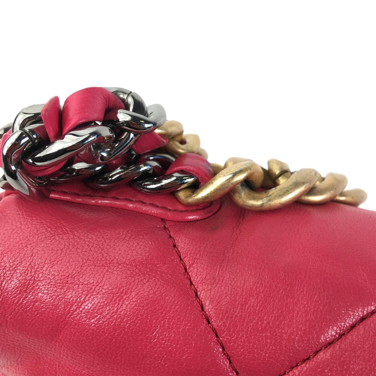 Pink Chanel Medium Lambskin 19 Flap Satchel