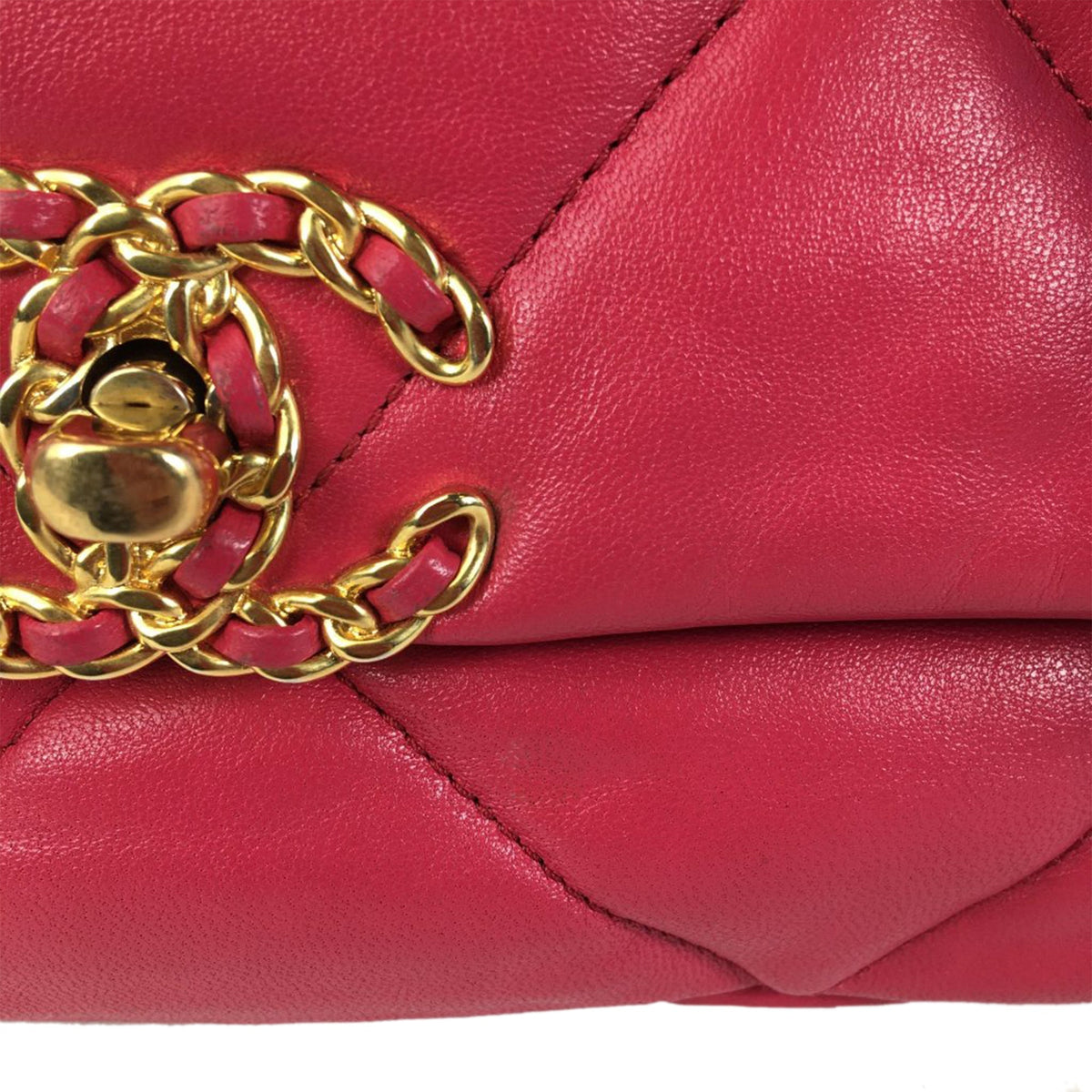 Pink Chanel Medium Lambskin 19 Flap Satchel