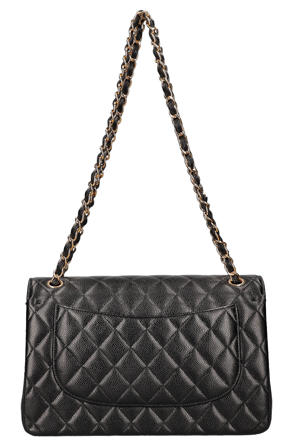 CHANEL Double Flap Bag Large Caviar Black