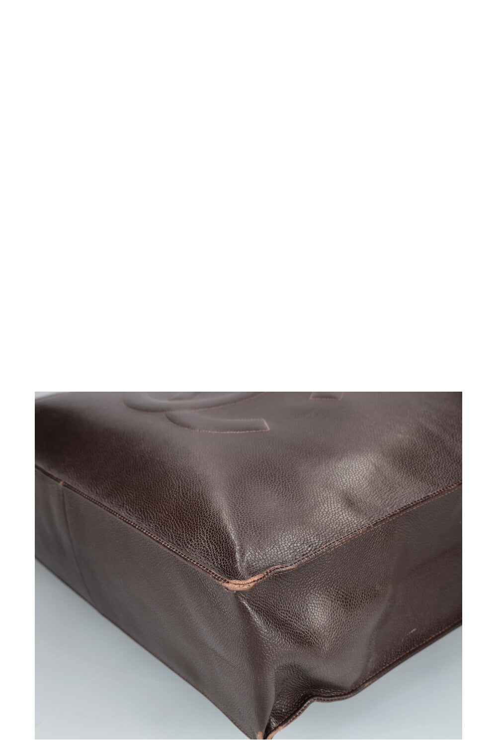 CHANEL Vintage Timeless Shopping Tote Caviar Brown