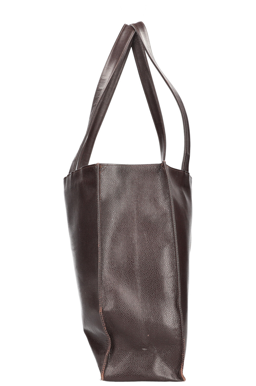 CHANEL Vintage Timeless Shopping Tote Caviar Brown