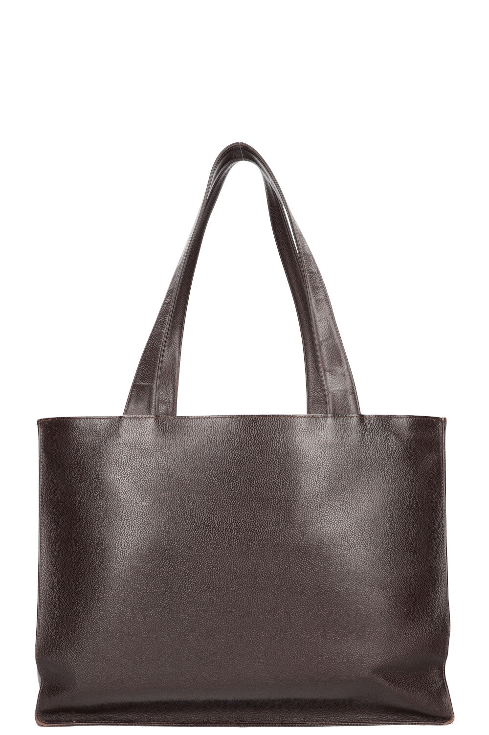 CHANEL Vintage Timeless Shopping Tote Caviar Brown