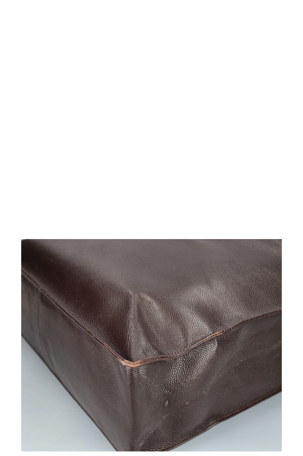 CHANEL Vintage Timeless Shopping Tote Caviar Brown