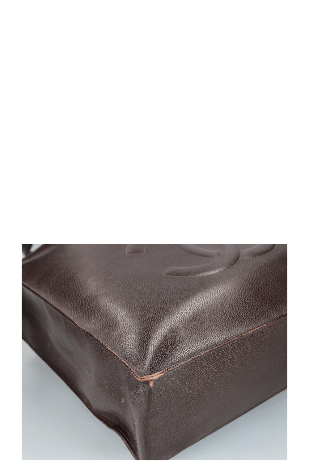 CHANEL Vintage Timeless Shopping Tote Caviar Brown