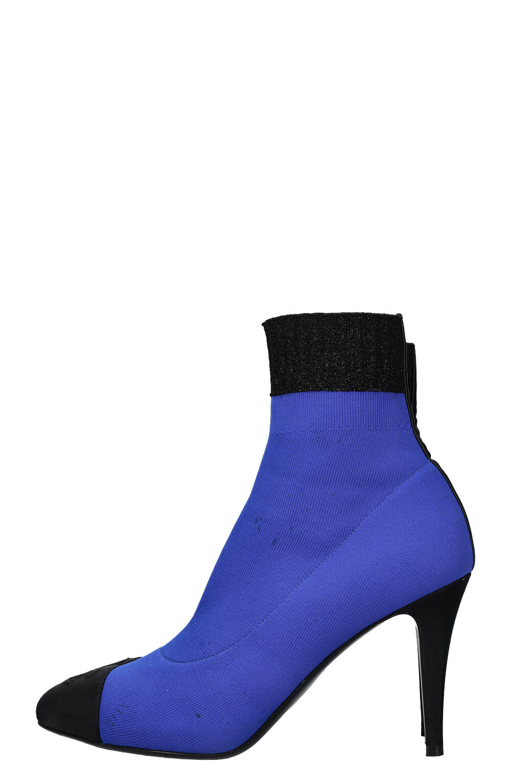 CHANEL Sock Boots Blue