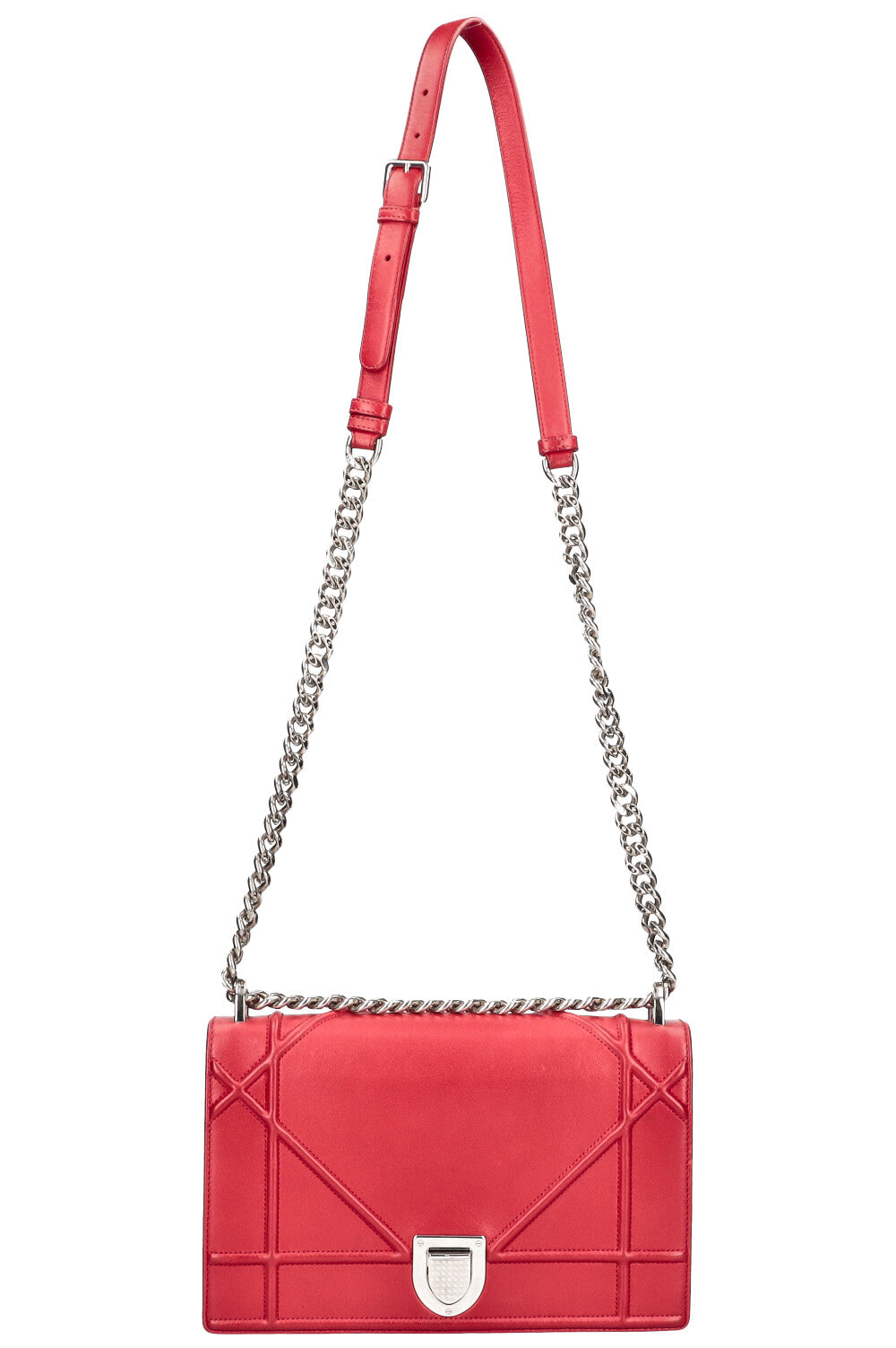 CHRISTIAN DIOR Diorama Medium Crossbody Bag Red