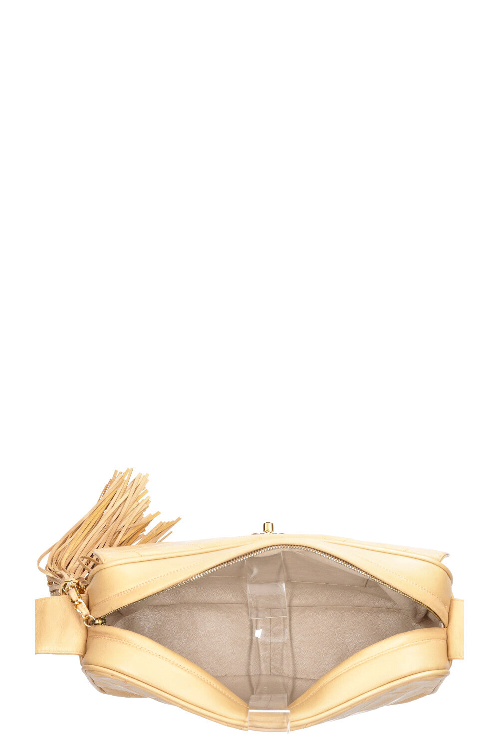 CHANEL Crossbody Camera Bag Beige