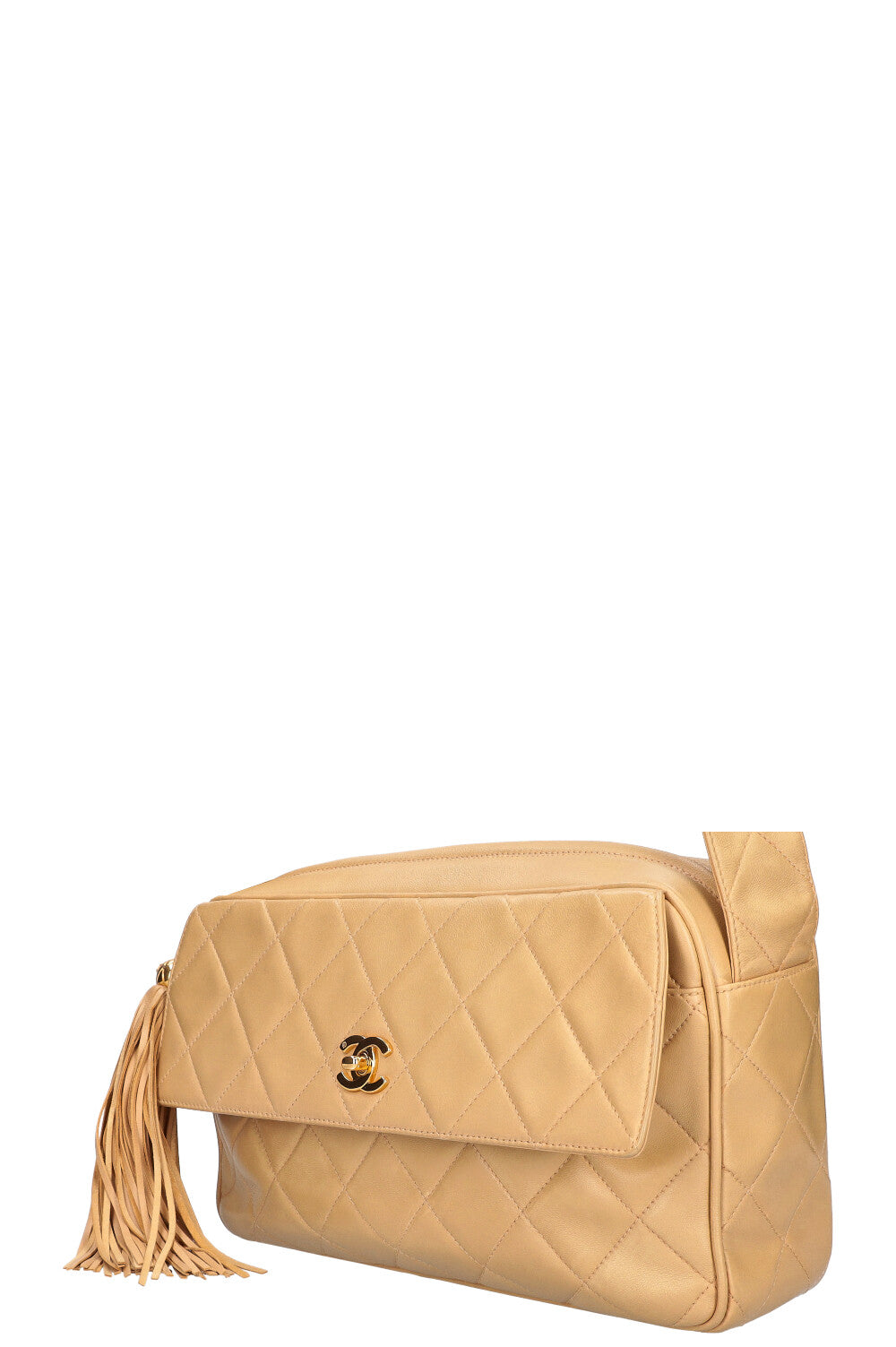 CHANEL Crossbody Camera Bag Beige