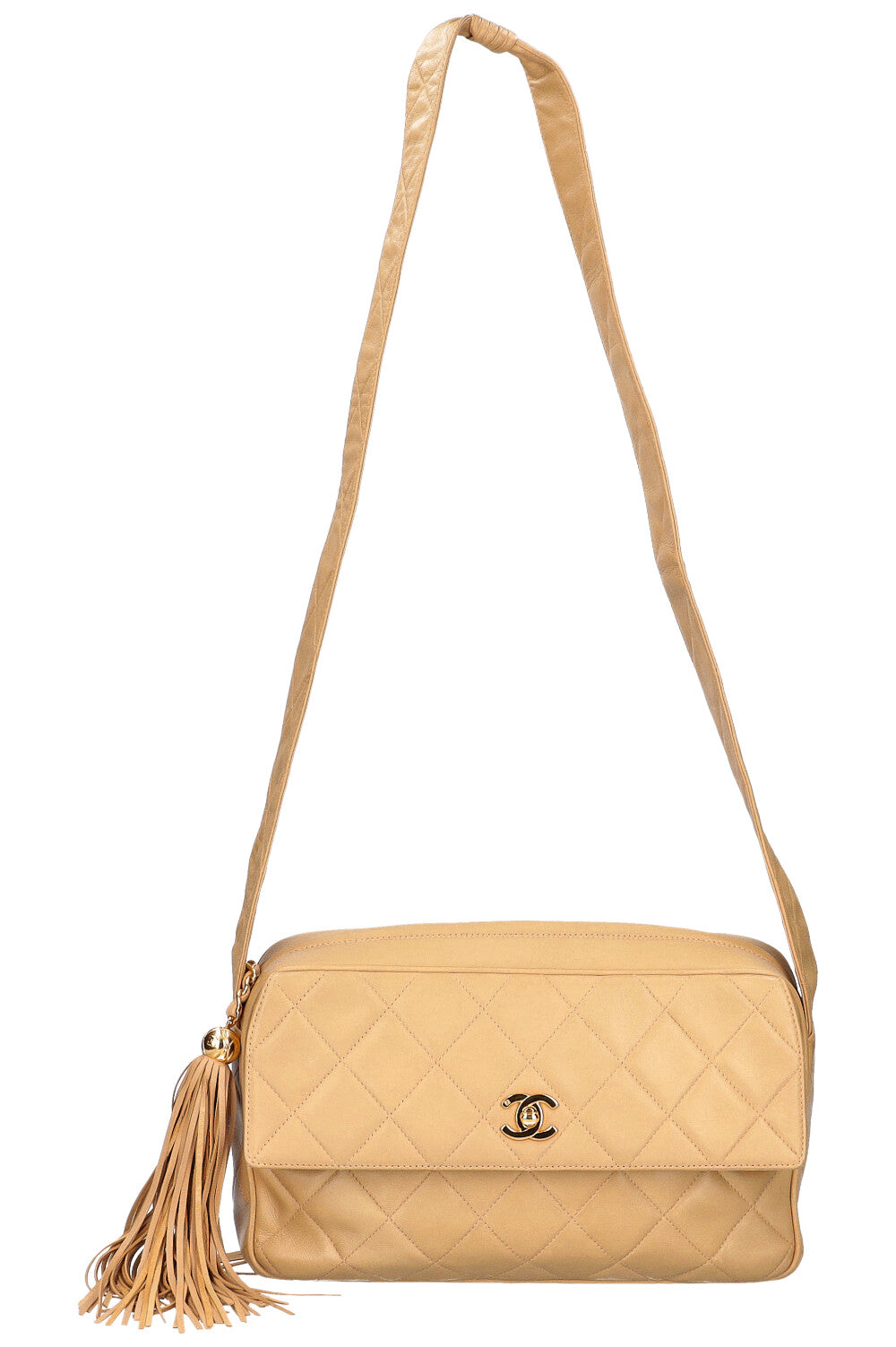 CHANEL Crossbody Camera Bag Beige