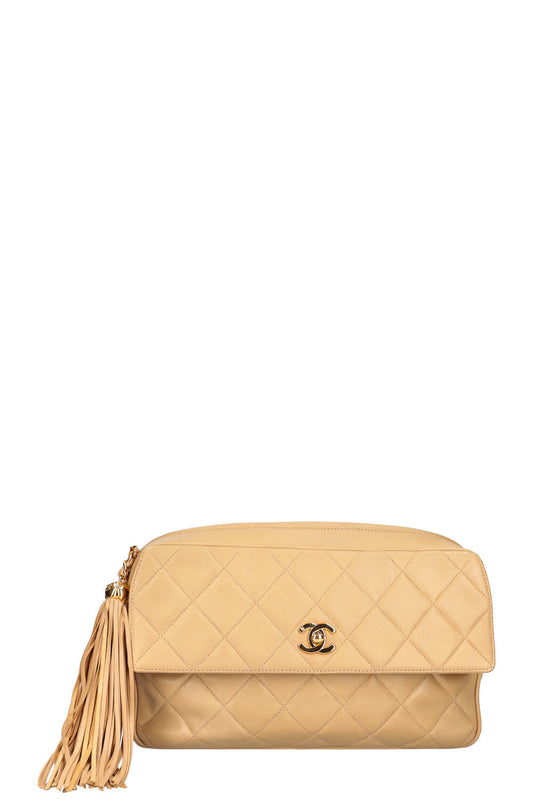 CHANEL Crossbody Camera Bag Beige