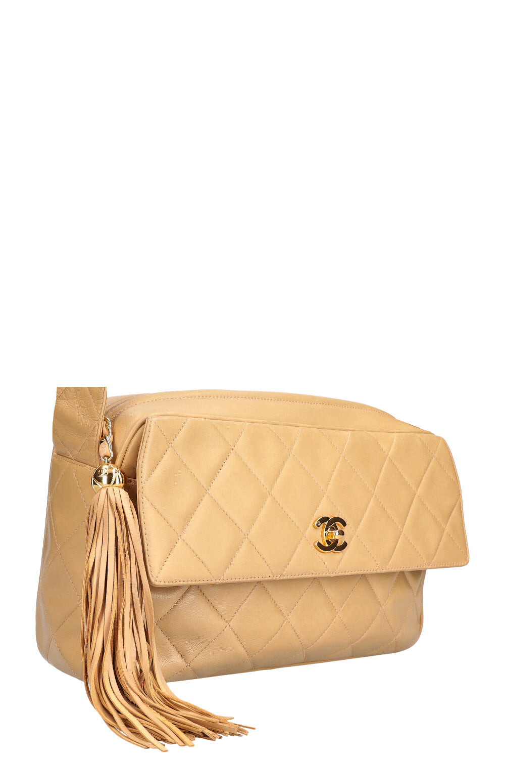 CHANEL Crossbody Camera Bag Beige