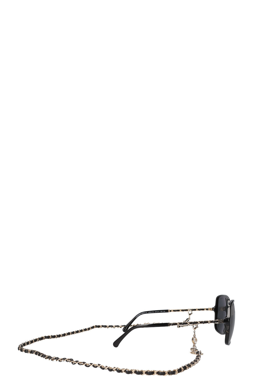 CHANEL Chain Sunglasses Black 5210Q