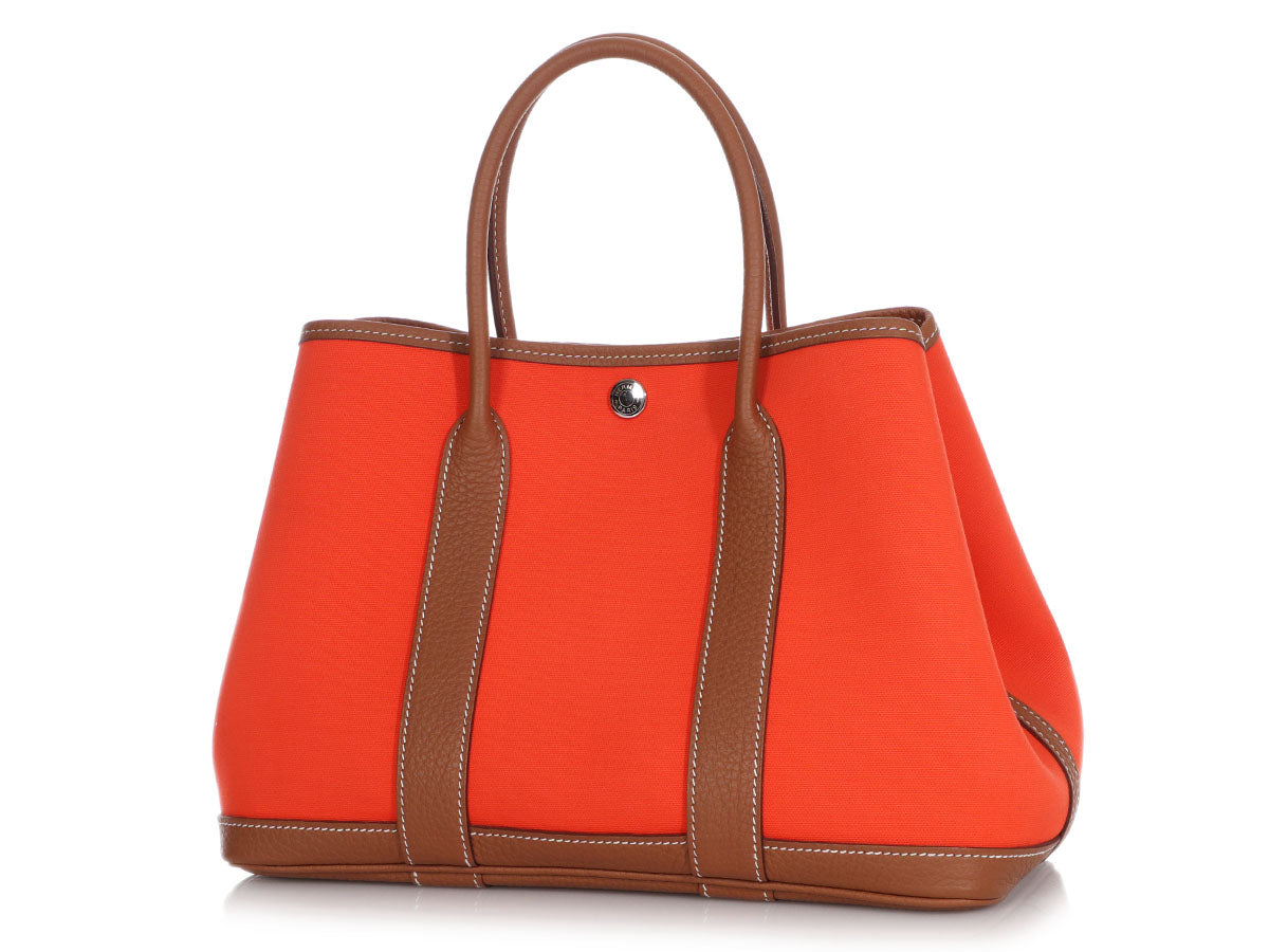 Hermès Feu Canvas Garden Party 30