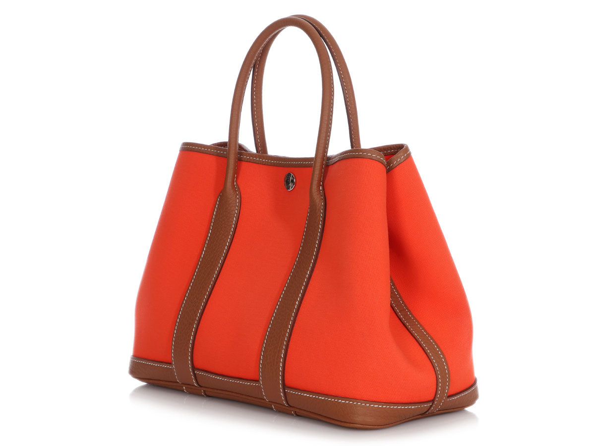 Hermès Feu Canvas Garden Party 30