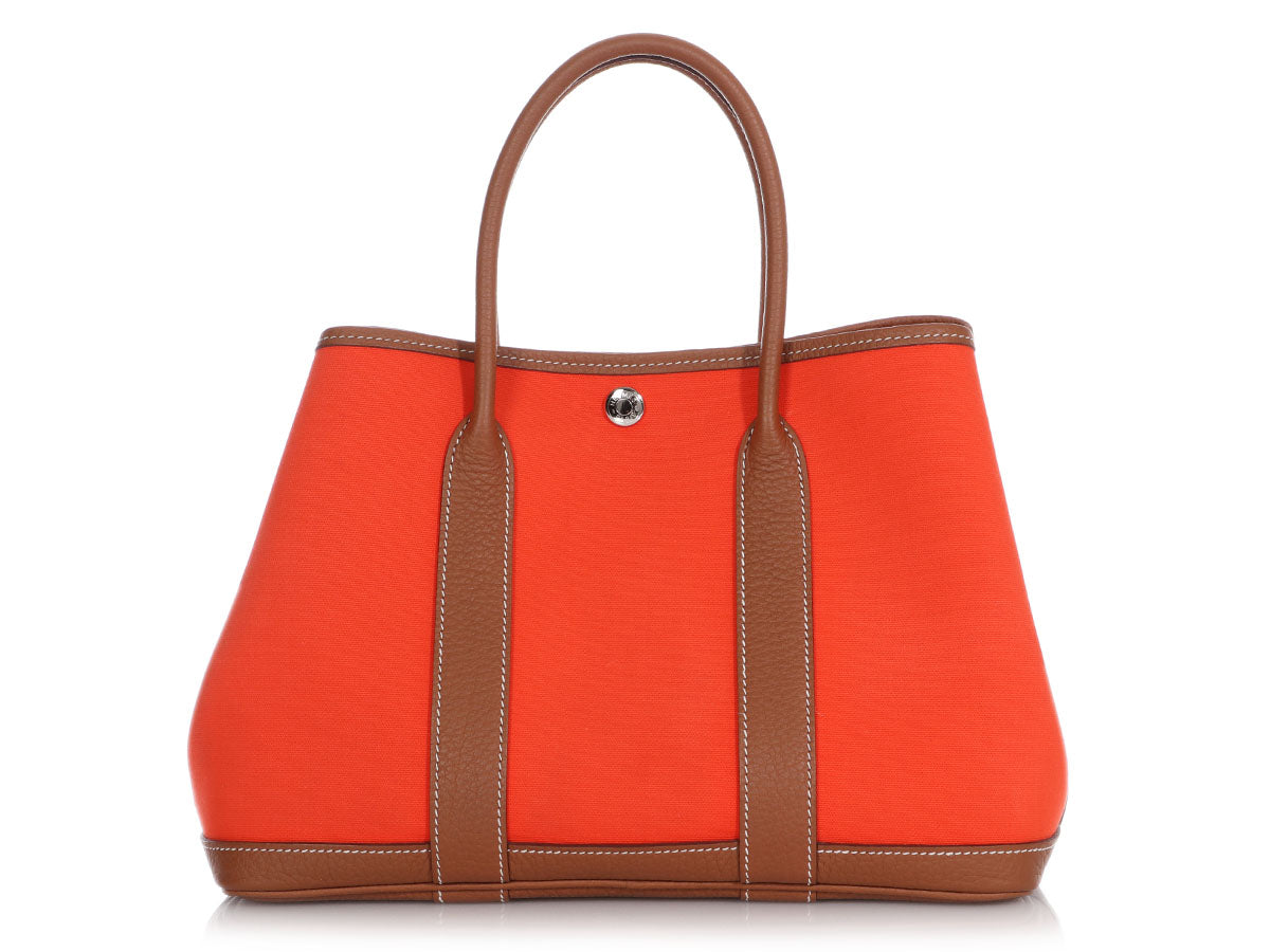 Hermès Feu Canvas Garden Party 30