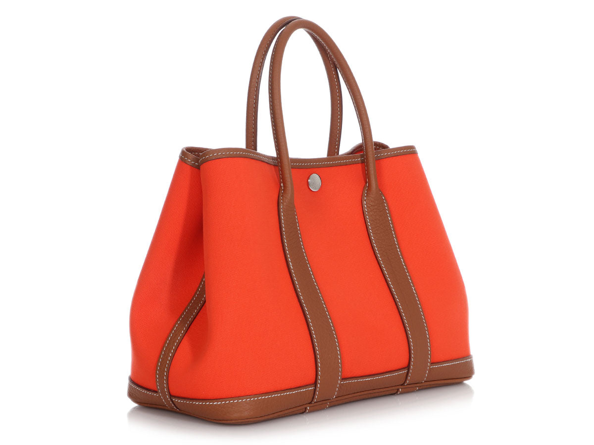 Hermès Feu Canvas Garden Party 30