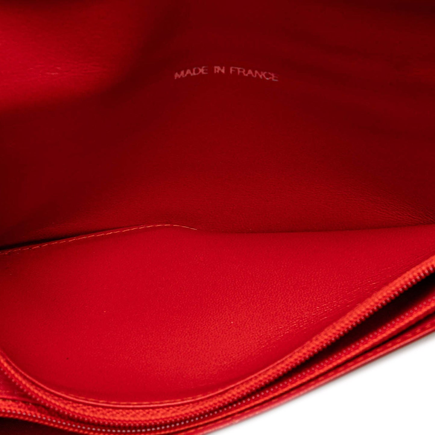 Red Chanel New Travel Line Nylon Continental Wallet