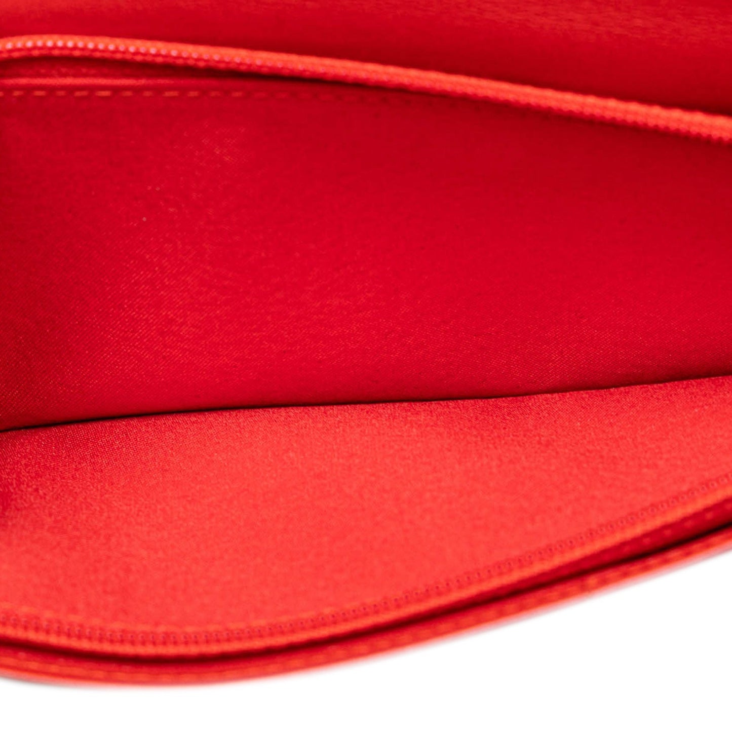 Red Chanel New Travel Line Nylon Continental Wallet