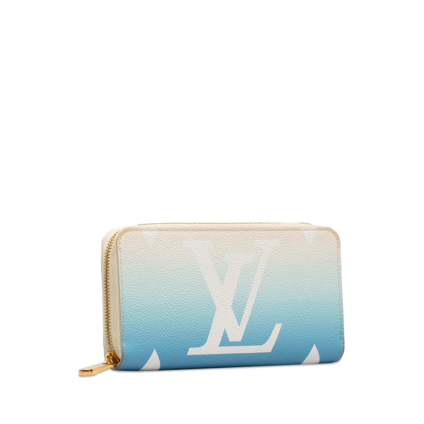 Blue Louis Vuitton Monogram Giant By The Pool Zippy Wallet