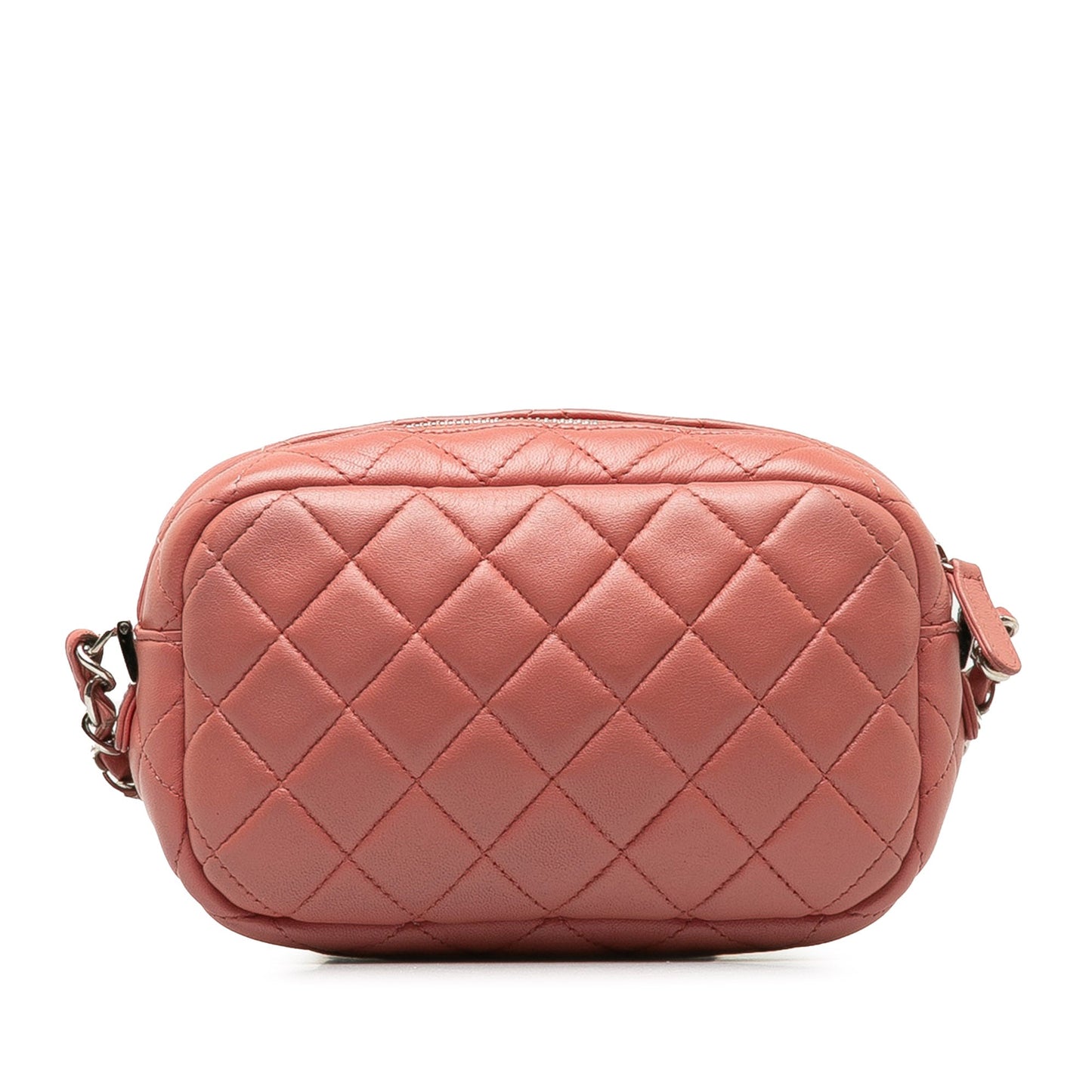 Pink Chanel Mini Lambskin Camera Case Crossbody Bag