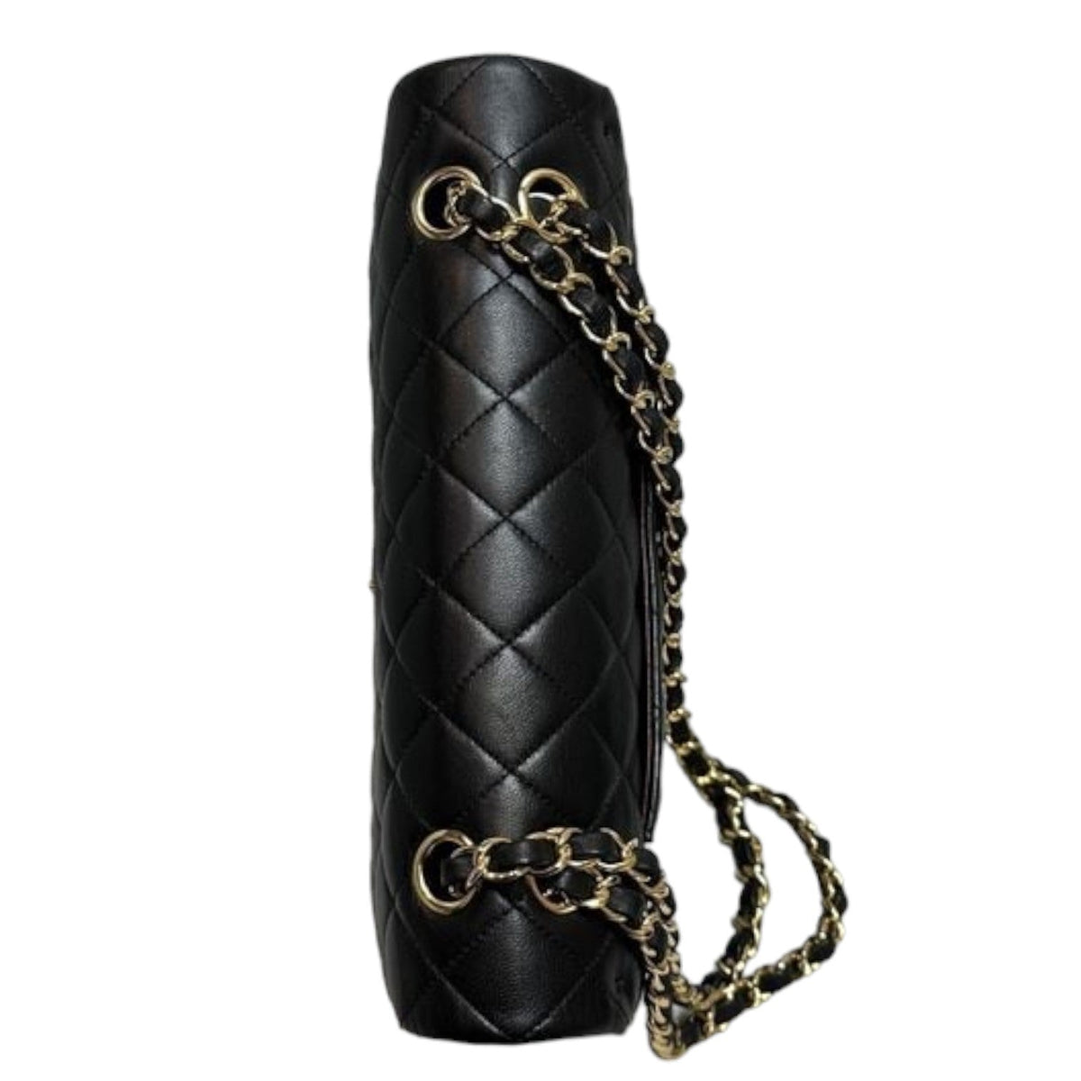 Classic Double Flap Medium Lambskin Quilted Black GHW