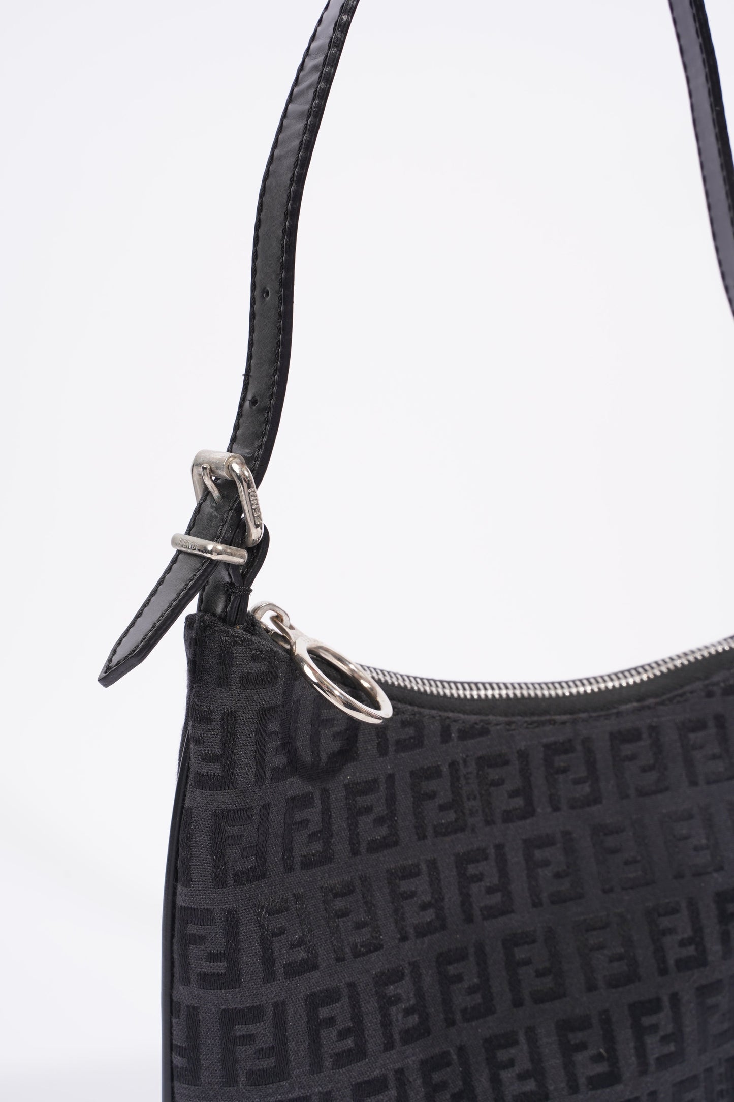 Fendi Baguette Bag Black Canvas