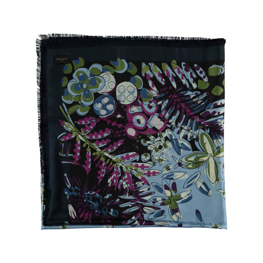 LOUIS VUITTON Louis Vuitton Floral Silk Scarf