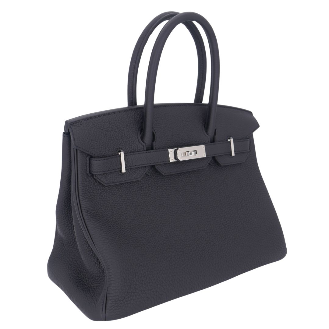 Hermès 30cm Birkin Black Togo Leather Palladium Hardware