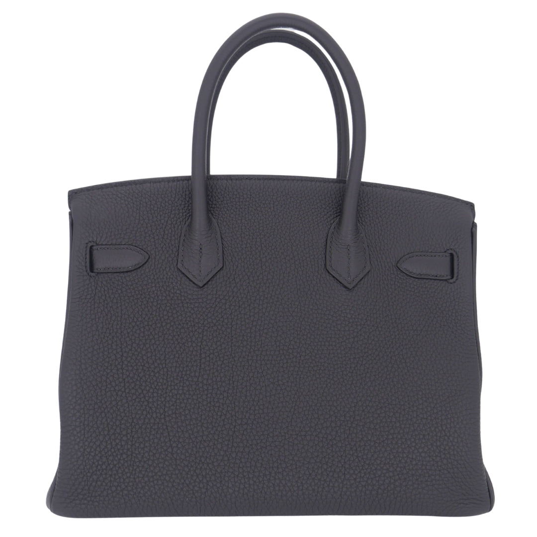 Hermès 30cm Birkin Black Togo Leather Palladium Hardware