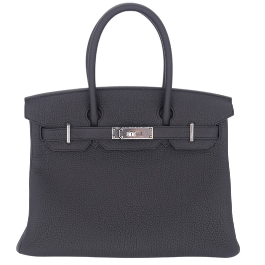 Hermès 30cm Birkin Black Togo Leather Palladium Hardware