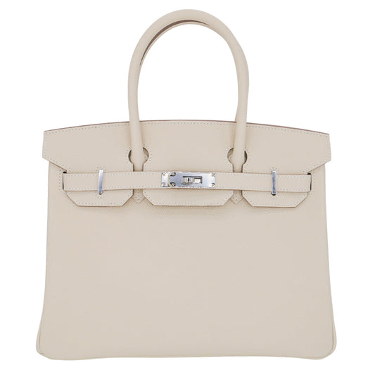 Hermès 30cm Birkin Craie Epsom Leather Palladium Hardware