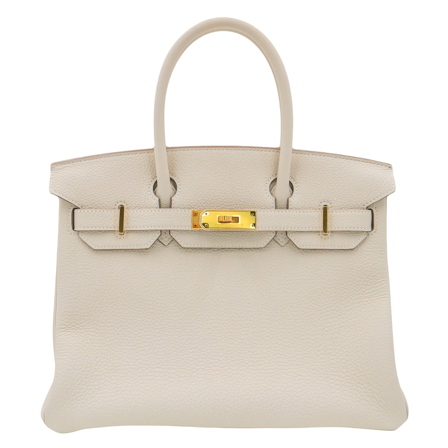 Hermès 30cm Birkin Craie Togo Leather Gold Hardware