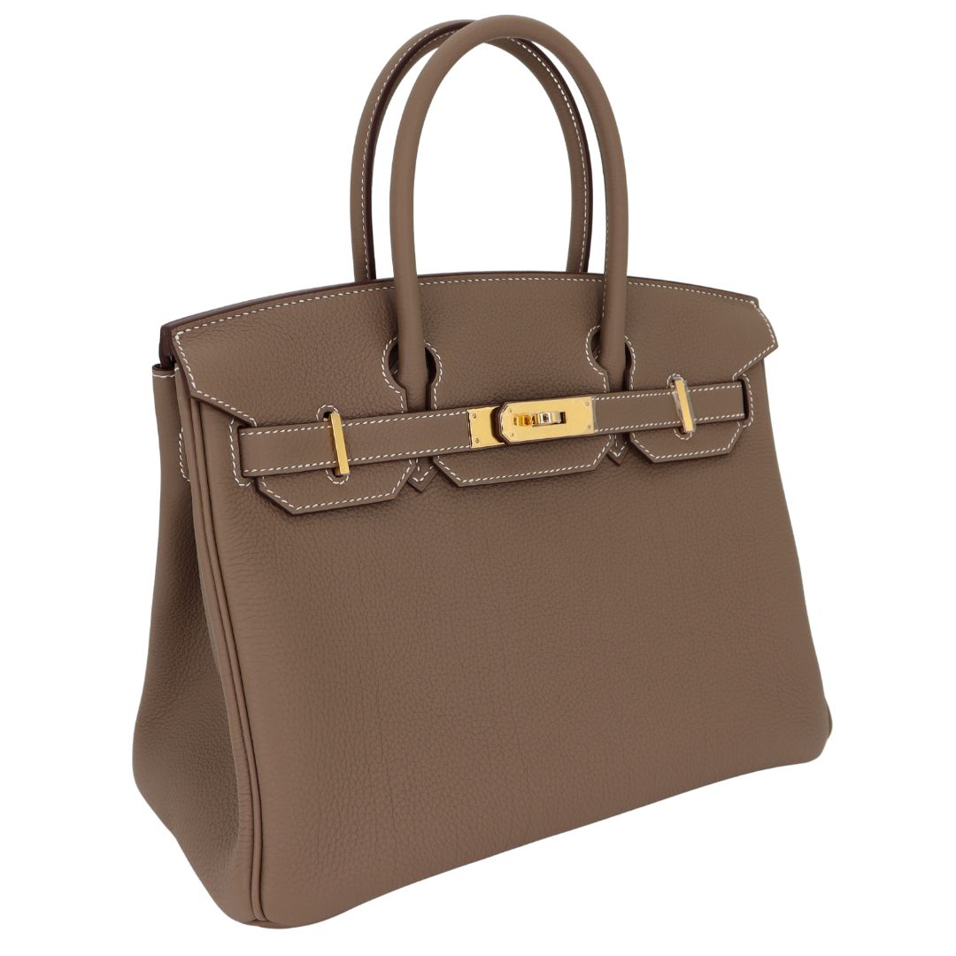 Hermès 30cm Birkin Etoupe Togo Leather Gold Hardware