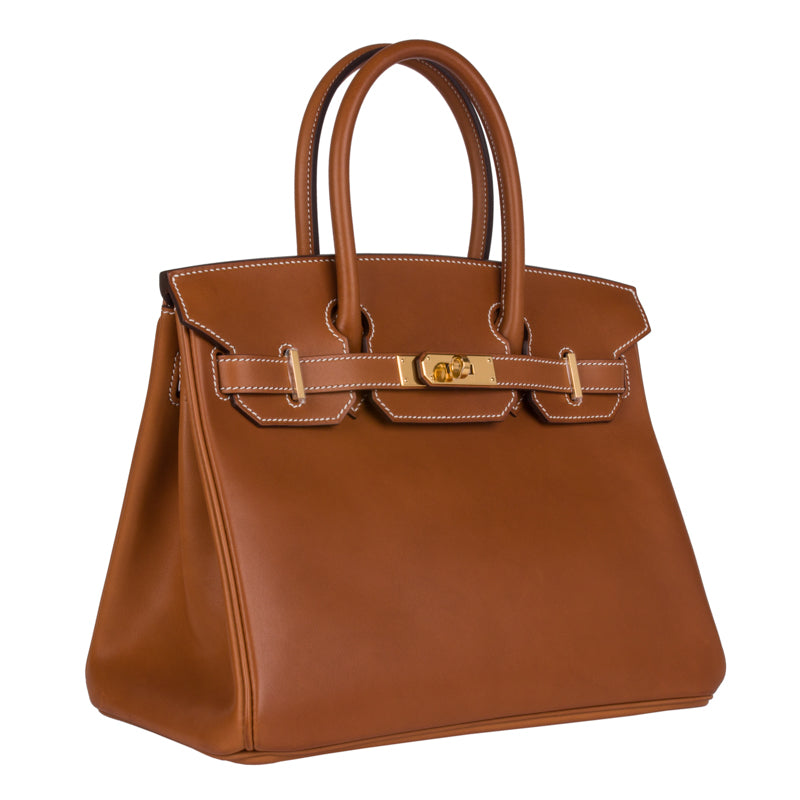Hermès 30cm Birkin Fauve Barenia Leather Gold Hardware