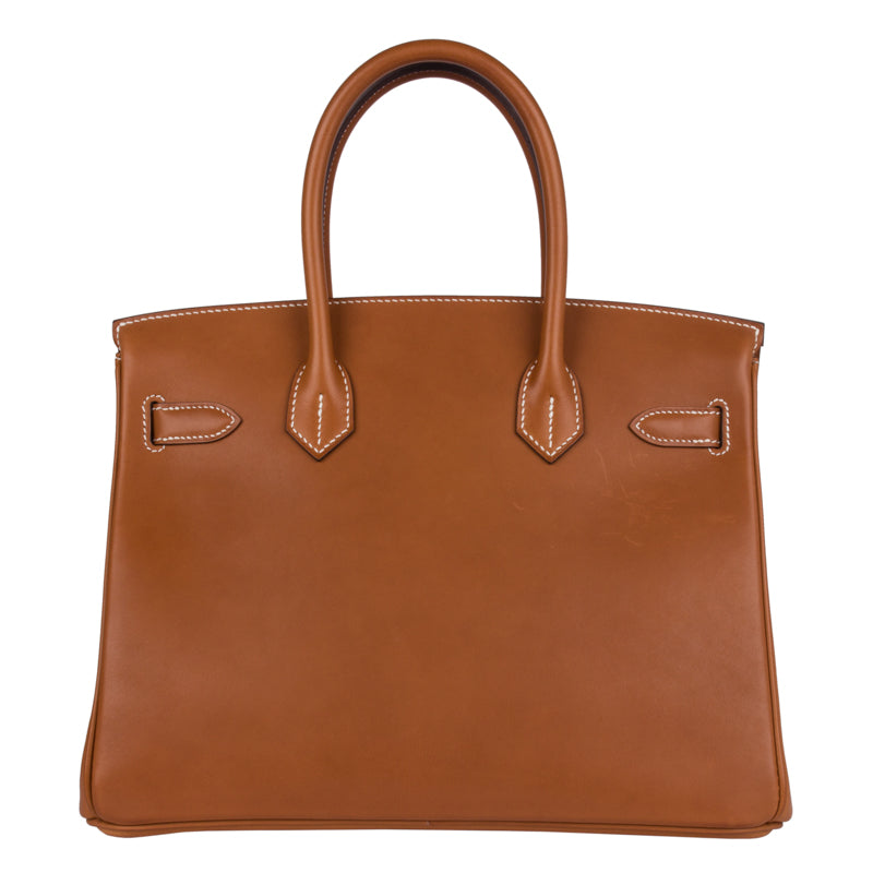 Hermès 30cm Birkin Fauve Barenia Leather Gold Hardware